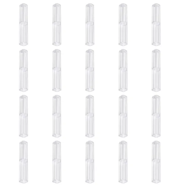 100 Pack Pencil Boxes Bulk Clear Plastic Pencil Case 7.87 X 2.76 X 0.98 In