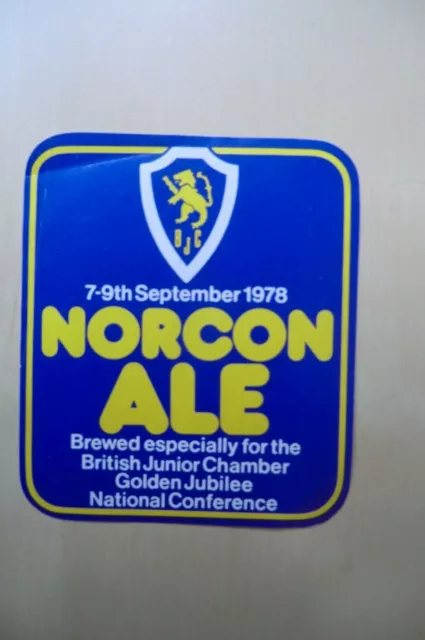 Mint Norcon Ale 1978 Brewery Beer Bottle Label