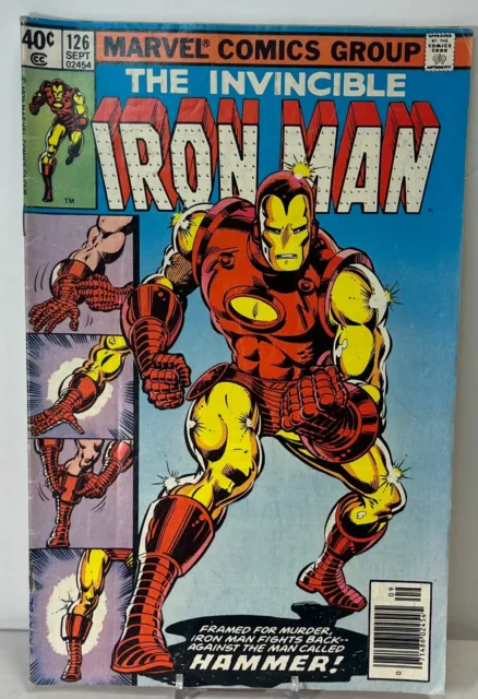 The Invincible IRON MAN #126 Newsstand Marvel Comics 1979