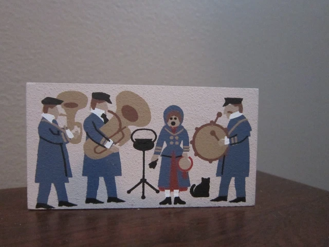 Brass Band Accessory Cat's Meow Village Wood Christmas Collection Ensemble