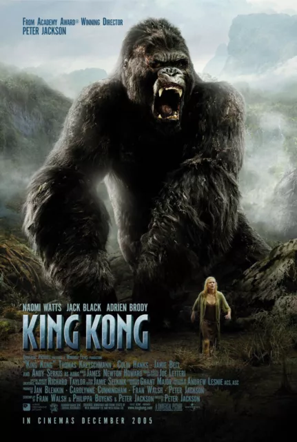 KING KONG MOVIE POSTER 2 Sided ORIGINAL INTL FINAL 27x40 PETER JACKSON