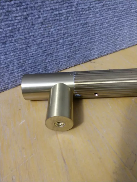 Large 24" Heavy Brass Door Handle Pull Round 2