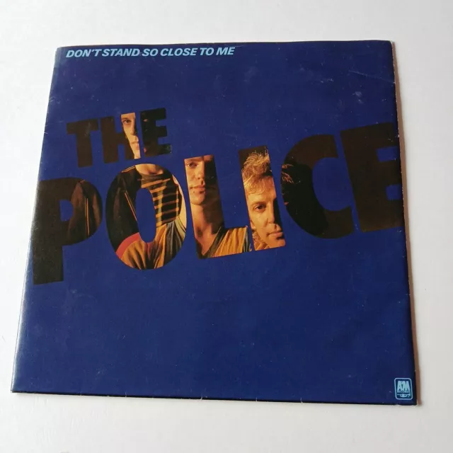 The Police 'Don't Stand So Close' 7" Vinyl Poster Sleeve. Very Good Condition