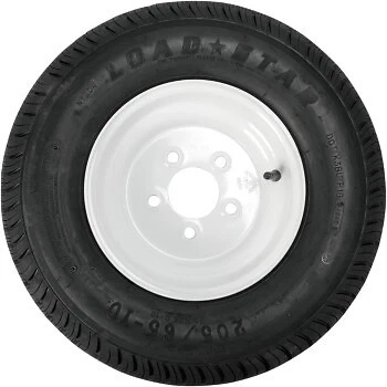 Kenda Trailer Tire/Wheel Assembly 4Ply Rated/Load Range B 205/6510 5 Hole 3H350