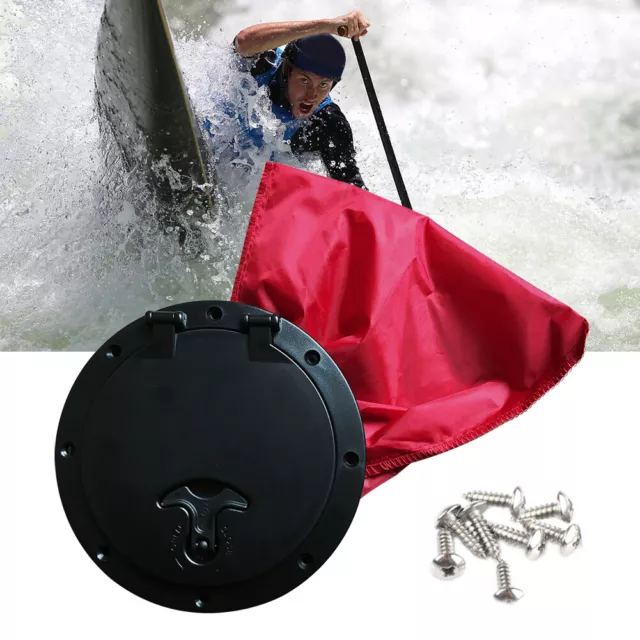 6'' DECK PLATE Hatch Cover ABS With Bag Durable Round Kayak Marine