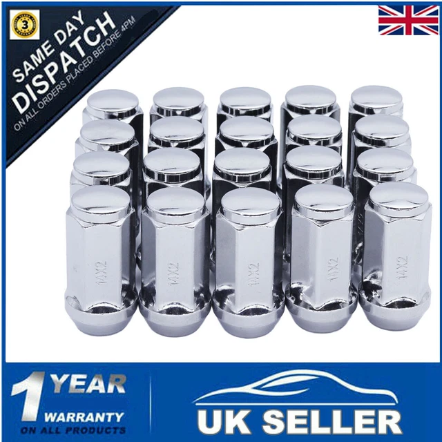 ALLOY WHEEL NUTS For Ford Transit MK6 MK7 20 X 19MM Hex M14 X 2 Bolt