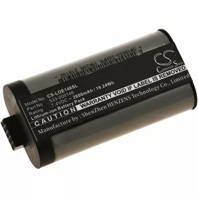 Akku kompatibel mit Logitech Typ 533-000146 7,4V 2600mAh/19,2Wh Li-Ion Schwarz