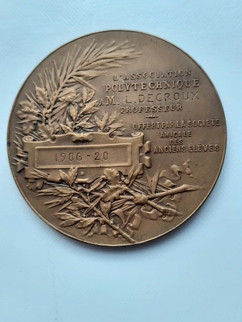 Ancienne Médaille Militaire En Bronze – École D'application Des Transmissions De Montargis