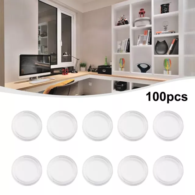 Elegant and Practical 100 Transparent Round Boxes for 16MM Commemorative Coins