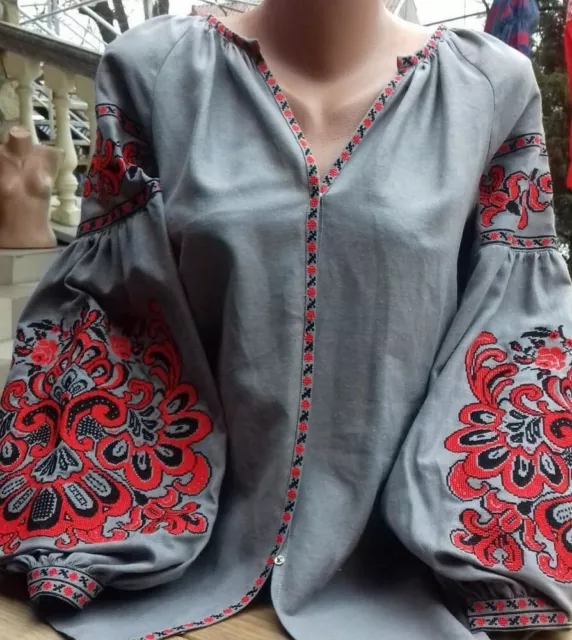 BIG SALE!!Ukrainian embroidery, embroidered blouse, ANY COLOR, XS - 4XL, Ukraine