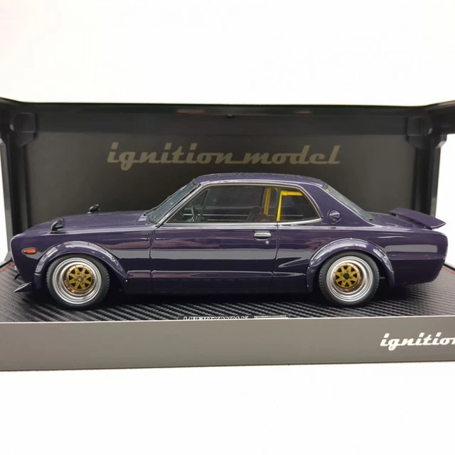 IGNITION MODEL 0437 LB WORKS Hakosuka 2Door Purple 1 18 Diecast Car