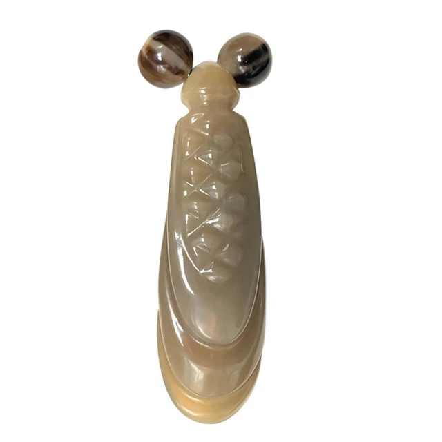 1 pieza Herramienta de masaje rasguño Yak Horn tablero de masaje pintura aleatoria