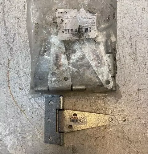 10 Qty of National Hardware N129-338 Galvanized Extra Heavy T-Hinges 4" (10 Qty)