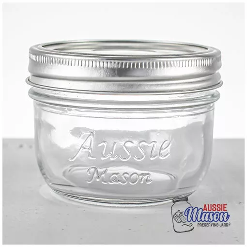 12 x Aussie Mason Wide Mouth HALF Pint Preserving Jars/bottles and Lids ,Ball