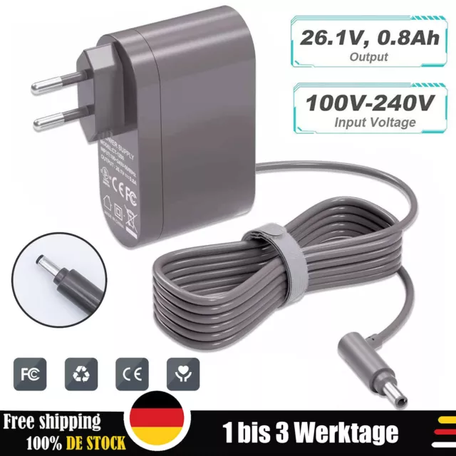 Ladegerät für Dyson V6 V7 V8 Ladekabel Netzteil Ersatz DC58, DC59, DC60, DC61