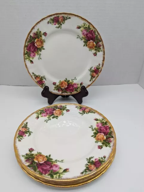 Royal Albert "Old Country Roses" Dessert/Pie Plate Set of 4