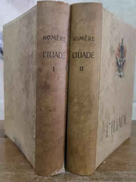Homère  L'iliade / numéroté sur pur fil lafuma / 1943 Union Latine d'Editions
