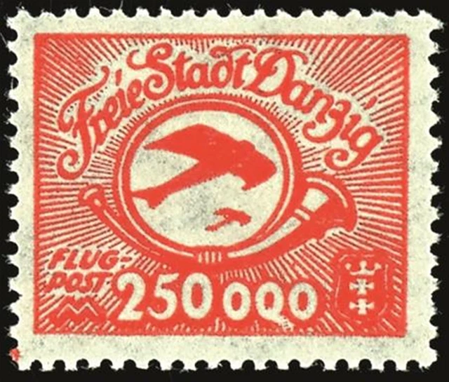 33358) Danzig MiNr. 177PFI ** tadellos postfrisch Mi. 150.-
