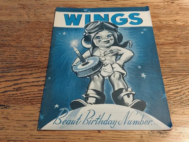 RAAF Wings Vintage Magazine Vol 3 No 1 1944 Military Australian Air Force Assoc