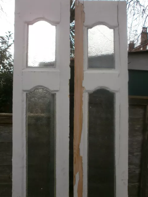 Antique front door side panels 6
