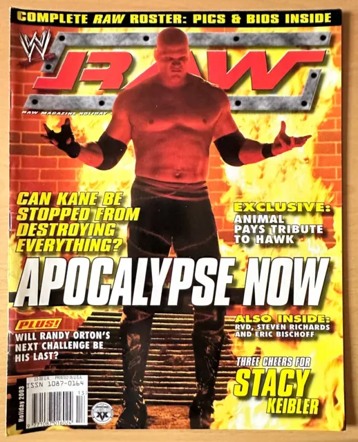 WWE RAW Magazine Holiday 2003 | Apocalypse Now | KANE | + WrestleMania Poster