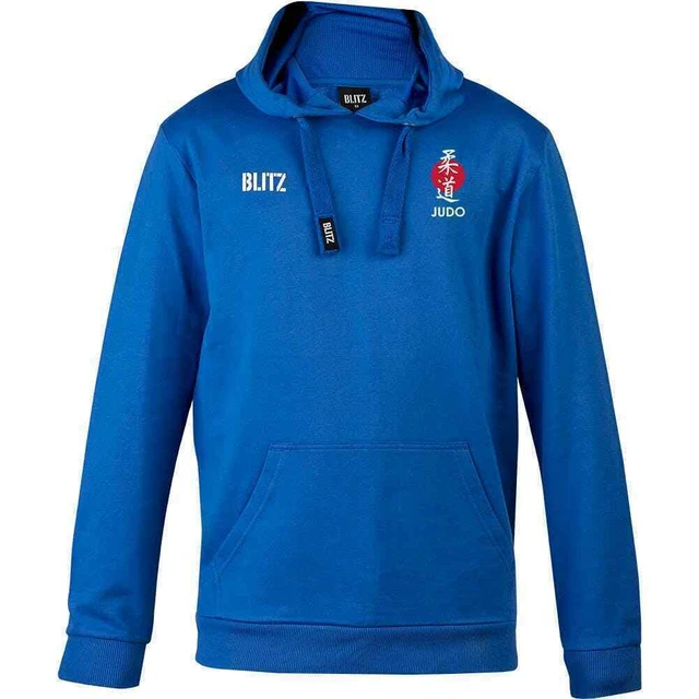 Blitz Judo Hoodie Club Top Martial Arts Training - Blue