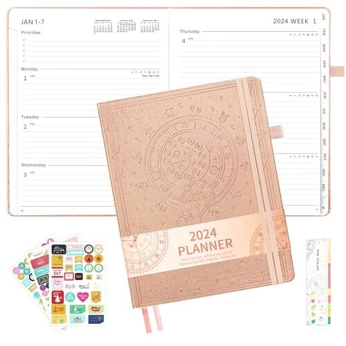 PLANNER 2024, AT a Glance 2024 Calendar 12 Monthly Planner and Weekly