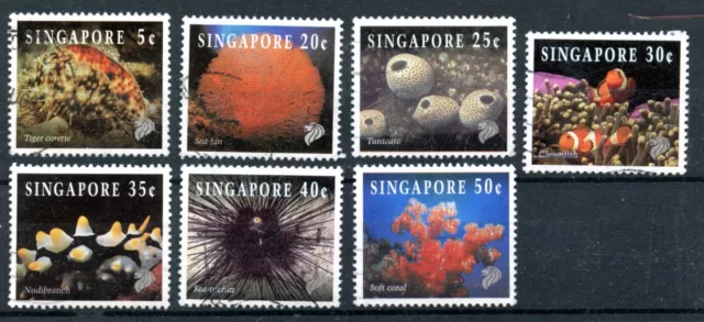 Singapore 1994 reef life sg 742/8   - FU