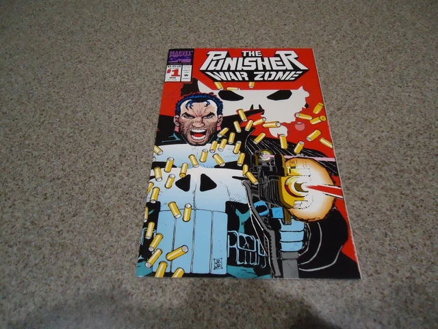 The Punisher War Zone #1 With Die Cut Cover High Grade
