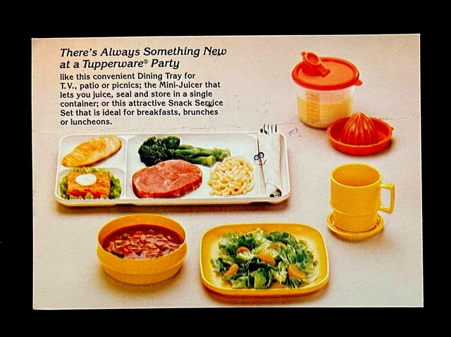 Plateau Service Tupperware Rouge – 6 Compartiments, Neuf