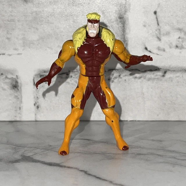 ToyBiz Marvel Sabretooth X-Men Steel Mutants Die Cast 3" Figure 1994