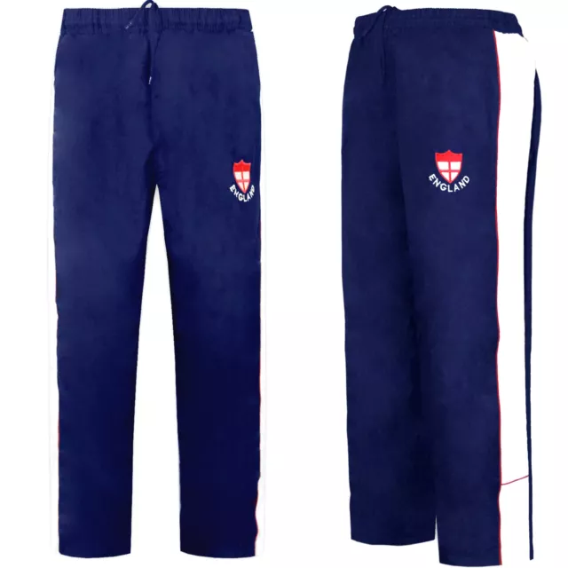 Mens England Trouser Tracksuit Pants Jogging Bottoms Running Football Rugby Gym