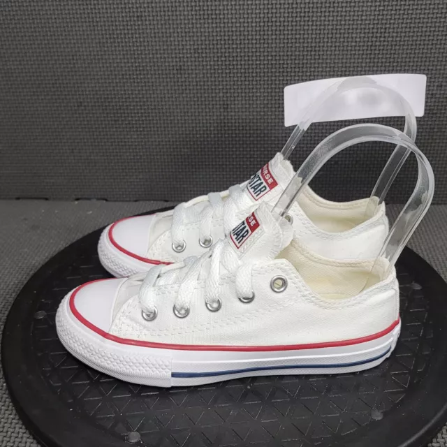 Converse Chuck Taylor Shoes Toddler Sz 11 White Canvas Sneakers 3