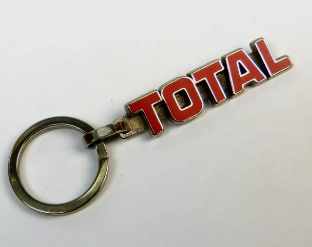 Porte-clés, Key ring - TOTAL - Logo métal -