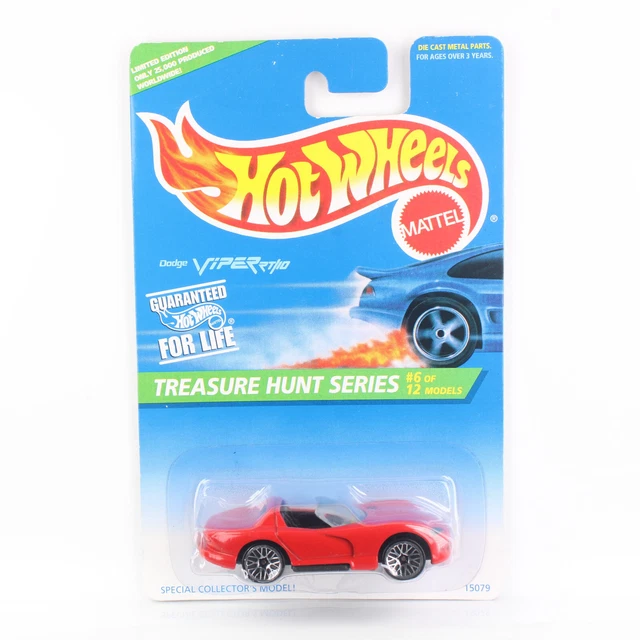 Hot Wheels 1996 - BLUE CARD COLLECTOR - TREASURE HUNT - DODGE VIPER RT/10