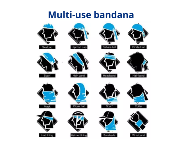 Wholesale 10pcs Tube Bandana Face Mask Baclava Neck Gaiter Biker Hiking Fishing 2