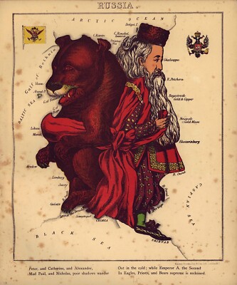 32X45 1870 BROOKS ITALY ITALIA CARICATURA POSTER REPRINT RISTAMPA COPIA STAMPA 
