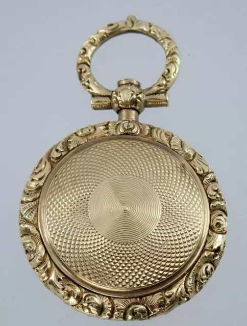 Fabulous Antique Georgian 15K Gold Hair Watch Mourning Pendant ANN LATHAM 1832 2