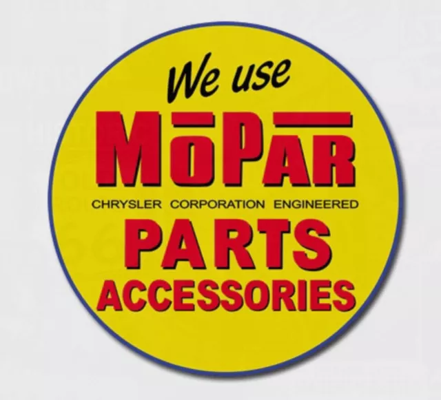 Mopar Parts Metal Tin Sign Round Dodge Garage Bar Shop Wall Decor #2378