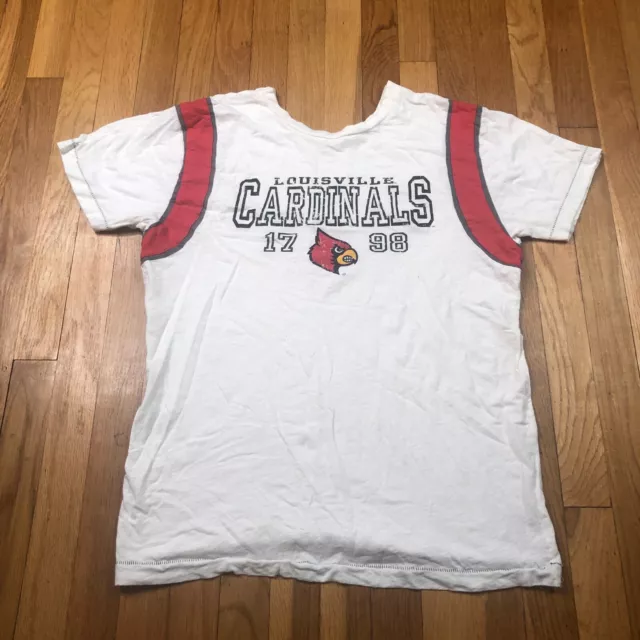 Louisville Cardinals Shirt Mens Large Kentucky Wildcats NCAA White Tee Playoffs