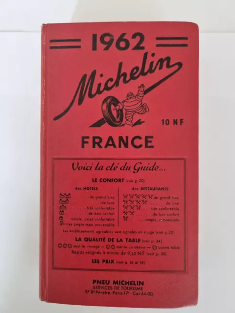 Guide Michelin France 1962