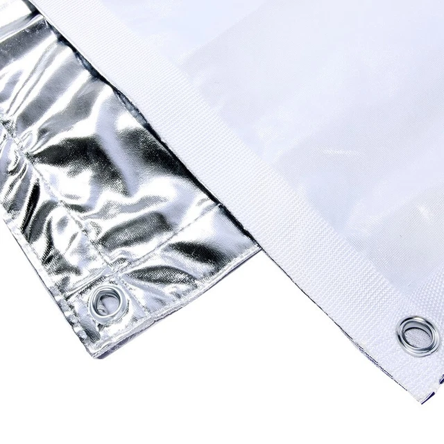 20'x20' 6x6m Solid Silver Reflector Butterfly/Overhead Fabric