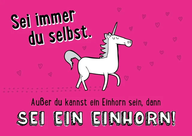 Postkarte Sprüche Sei immer du selbst