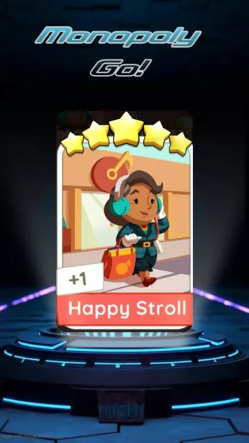 Happy Stroll Monopoly Go 5 Star Sticker (Fast Delivery) Set#14