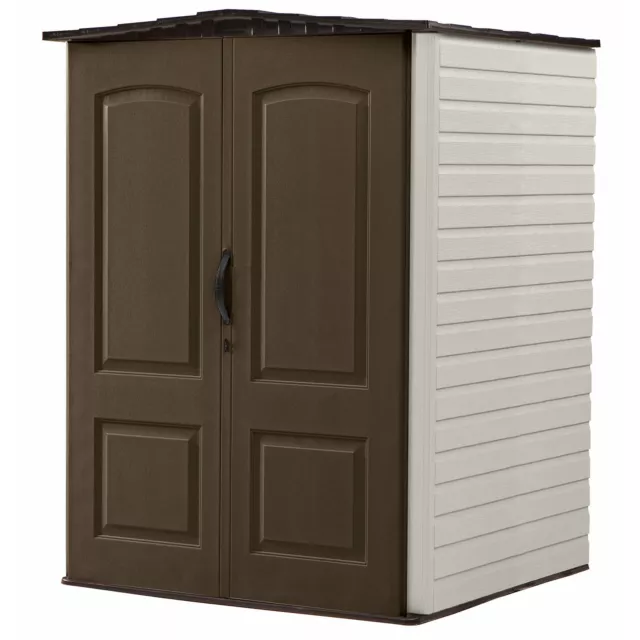Rubbermaid 7083 Double-Door Storage Cabinet - Base/Top - Gray
