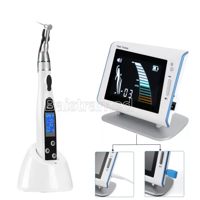 Dental Cordless LED Endo Motor 16:1 Contra Angle /Apex Locator Root Canal