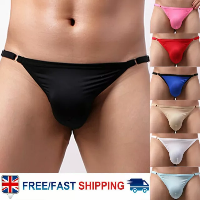 Mens Sexy Low Rise Bulge Pouch G-string Shorts Thong Briefs Underwear UK Seller