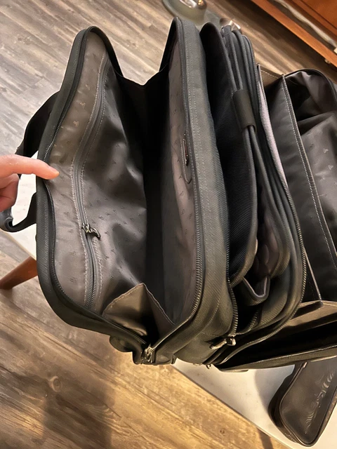 TUMI Alpha Expandable Rolling Briefcase Carry On + Sm Laptop Bag (w/ cord case) 3