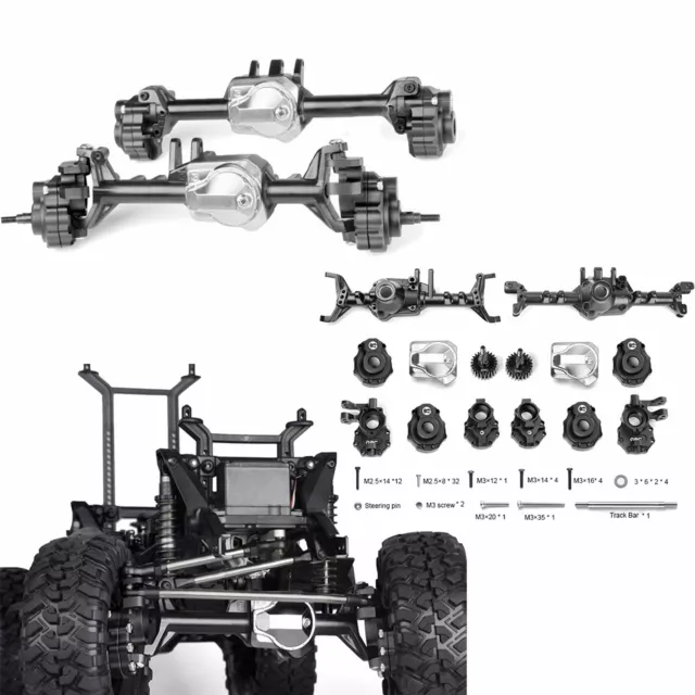 GRC G2 Aluminum Full Front & Rear Axle Set For Traxxas TRX4 TRX-4
