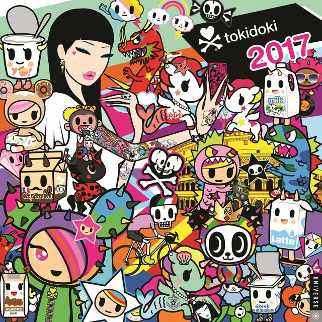 Tokidoki 2017 Wall Calendar - New & Sealed. 9780789332059 Out of print